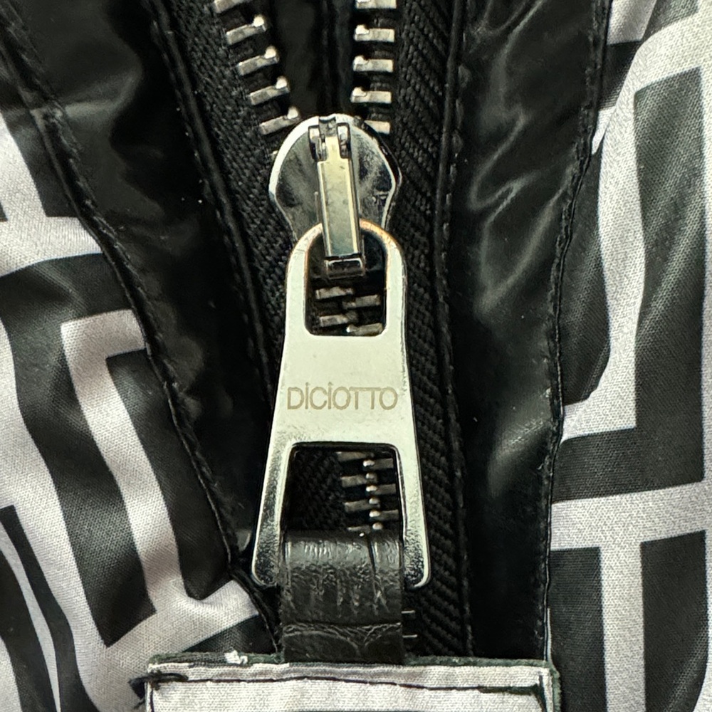 Monochrome Geometric Bomber Jacket - Black & White - Picture 3 of 10